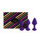 Набор силиконовых анальных пробок FeelzToys - Bibi Butt Plug Set 3 pcs Purple