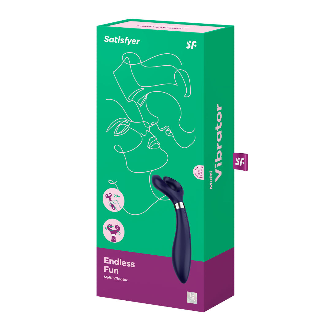 Вибратор для пар Satisfyer Endless Fun Blue, три мотора, многофункциональный