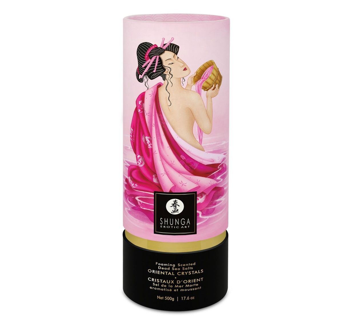 Пінлива сіль для ванни Shunga Dead Sea salt Oriental Crystals &mdash; Rose Petal (500 г), Мертвого моря