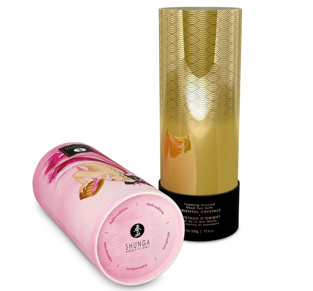 Пінлива сіль для ванни Shunga Dead Sea salt Oriental Crystals &mdash; Rose Petal (500 г), Мертвого моря