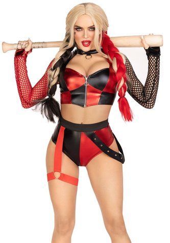 Эротический костюм Leg Avenue Crime Spree Sweetie Costume, топ, шорты, XS