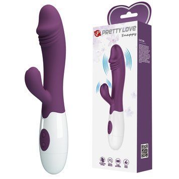 Вібратор-кролик Pretty Love Snappy Vibrator Dark Purple