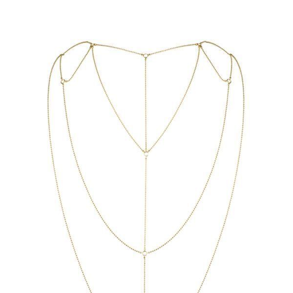 Ланцюжок для спини Bijoux Indiscrets Magnifique Back and Cleavage Chain - Gold, прикраса для тіла
