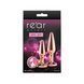 Набір анальних пробок NS Novelties Rear Assets - Tapered Trainer Kit - Rose Gold - Pink