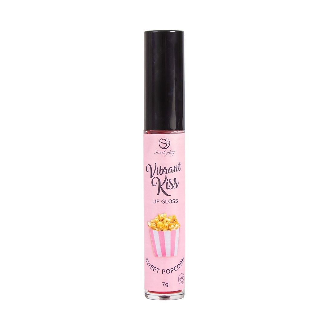 Блеск для губ с эффектом вибрации Secret Play Sweet Popcorn Lip Gloss Vibrant Kiss