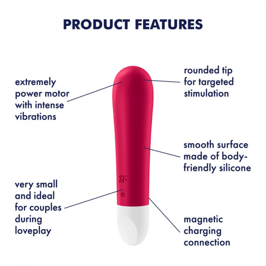Віброкуля перезаряджувана Satisfyer Ultra Power Bullet 1 Red