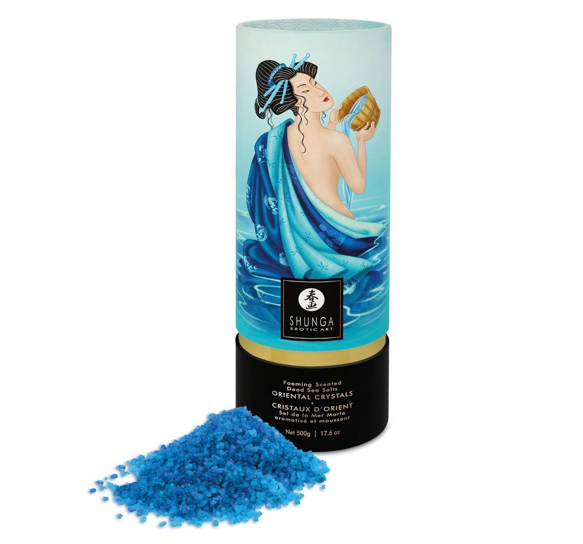 Пінлива сіль для ванни Shunga Dead Sea salt Oriental Crystals &mdash; Ocean Temptations (500 г)