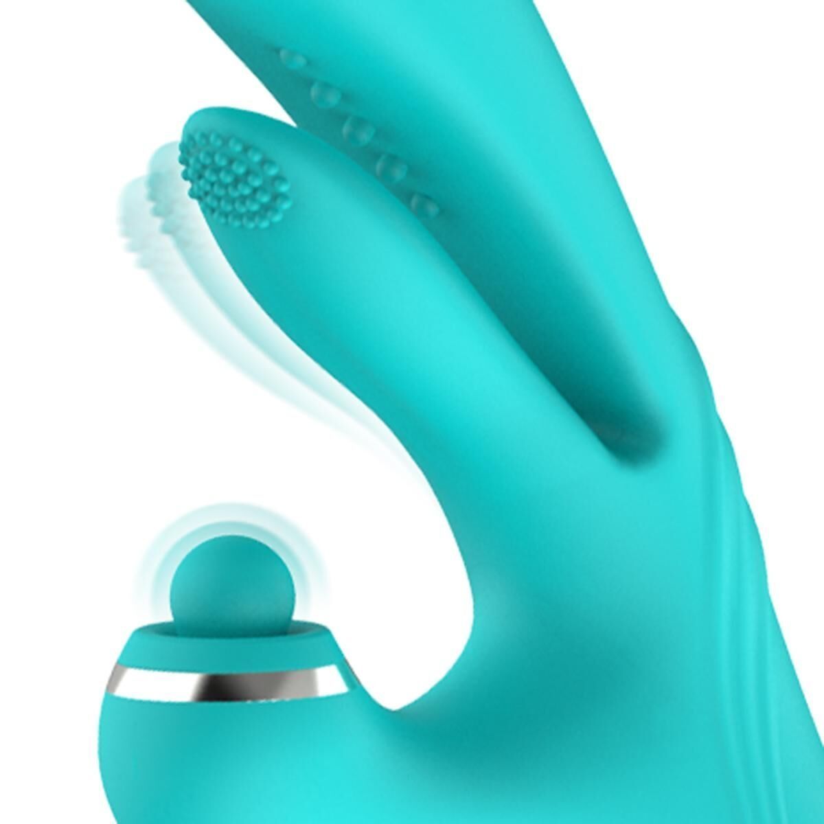Вібратор-кролик Good Vibes Only - Lisa Thrusting Rabbit Vibrator with G-Spot Stimulator