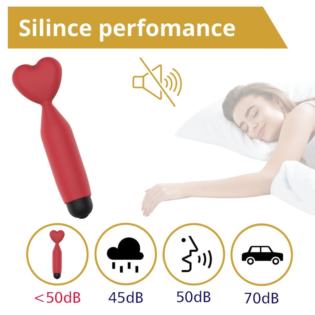 Минивибратор Erospace Sweet Play Mini Heart Vibrator A14