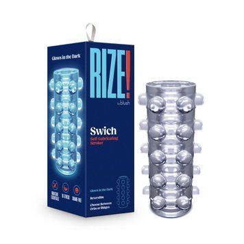 Мастурбатор Blush Rize &ndash; Swich Glow in the Dark Masturbator Clear, двусторонний, светится в темноте