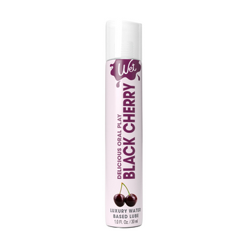 Лубрикант на водной основе Wet Oral Play Black Cherry (30 мл), съедобный, без сахара