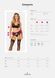 Комплект Obsessive Chemeris 3-pcs set, стринги, пояс для чулок, бюстгальтер, XS/S