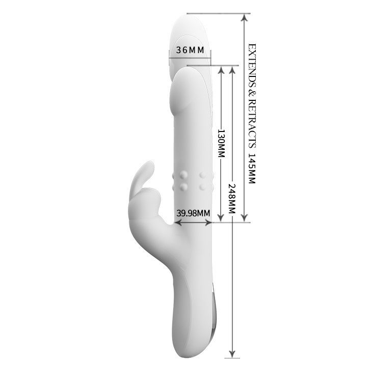 Вібратор-кролик Pretty Love Reese Vibrator White