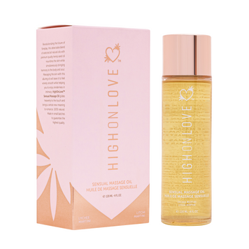 Массажное масло с ароматом личи и мартини Sensual Massage Oil Lychee Martini, 120 мл HighOnLove (Канада)