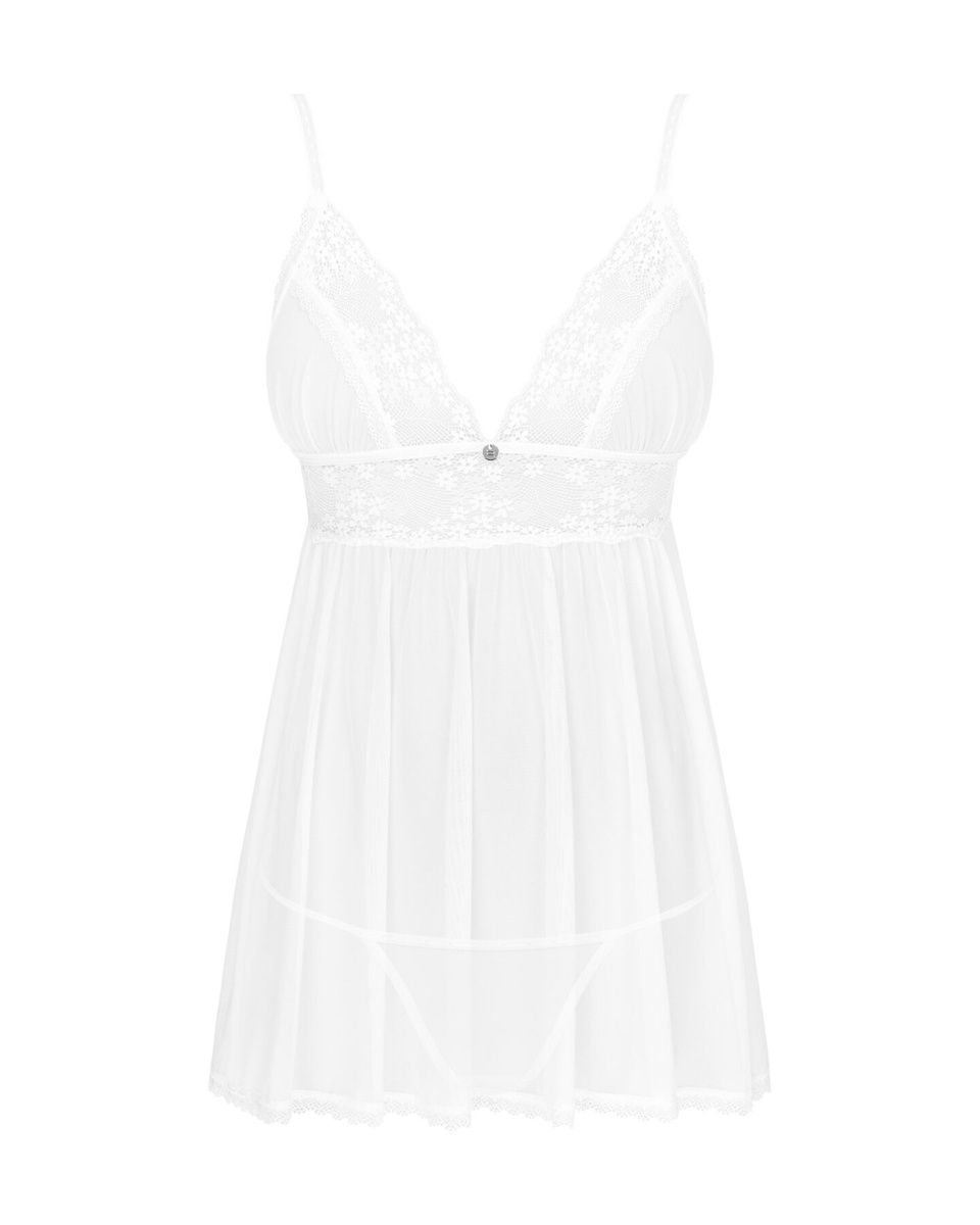 Пеньюар і трусики Obsessive Heavenlly babydoll & thong , XS/S