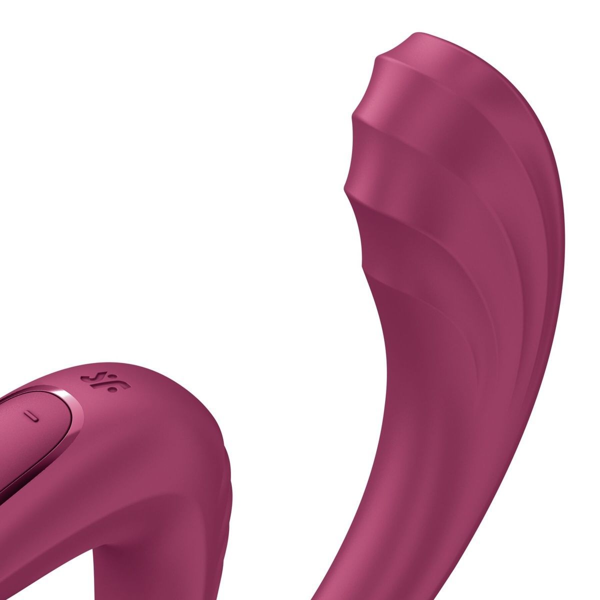 Вагінально-кліторальний вібратор Satisfyer G for Goddess 3 Wine Red для подвійної стимуляції, гнучкий