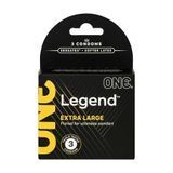 Презервативы ONE Legend XL, 3 шт, увеличенный размер, расширение на конце, картонная упаковка