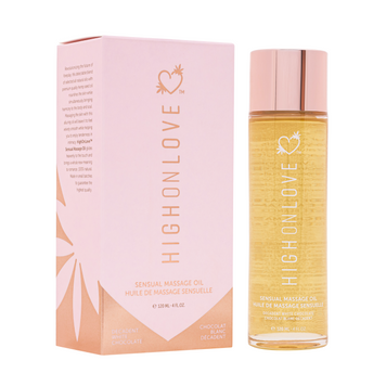 Массажное масло с ароматом белого шоколада Sensual Massage Oil Decadent White Chocolate, 120 мл HighOnLove (Канада)