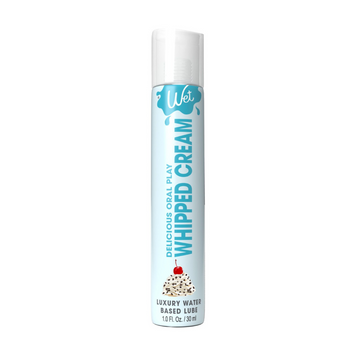 Лубрикант на водной основе Wet Oral Play Whipped Cream (30 мл), съедобный, без сахара