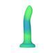Фалоімітатор, що світиться в темряві, ADDICTION Rave 8&Prime;, Glow in the Dark Dildo Blue Green, 20,3 см