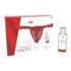 Набор Intt BRAZILIAN PANTY RED: трусики на резинке S-XL с жемчужным кольцом + клубничный лубрикант