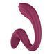 Вагінально-кліторальний вібратор Satisfyer G for Goddess 3 Wine Red для подвійної стимуляції, гнучкий