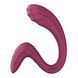 Вагінально-кліторальний вібратор Satisfyer G for Goddess 3 Wine Red для подвійної стимуляції, гнучкий