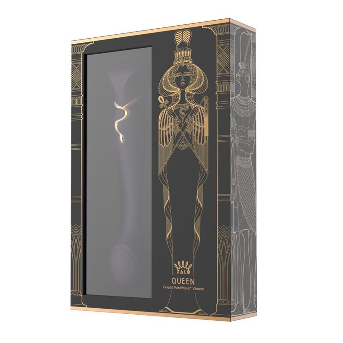 Смартвібратор Zalo &mdash; Queen Twilight Purple, пульсівна перлина, кристал Swarovski