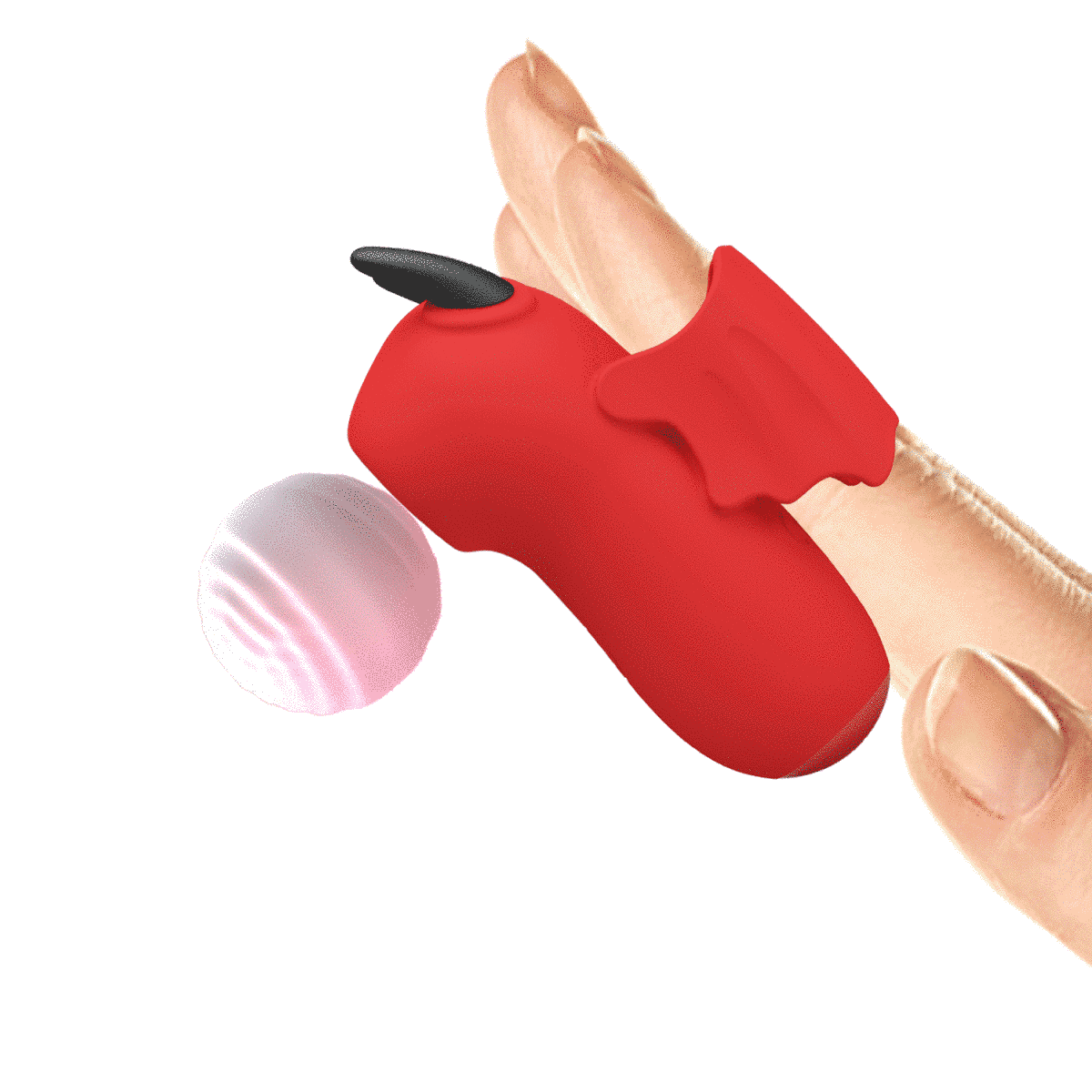 Вакуумный вибростимулятор Pretty Love Magic Devil Stimulator Red с электростимуляцией