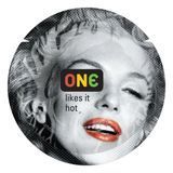Презерватив ONE Color Sensations ONE likes it hot, 1 шт, красный, гладкий, со смазкой