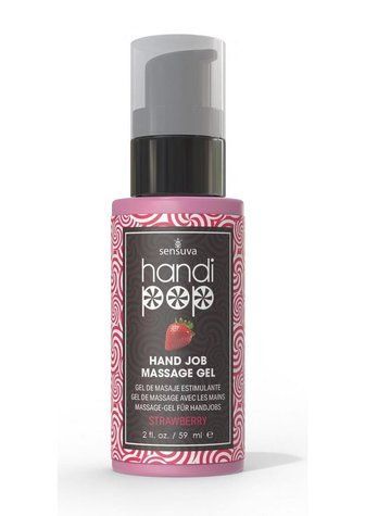 Вкусный гель для изысканных мануальных и оральных ласк Sensuva &mdash; Handipop Strawberry (59 мл)
