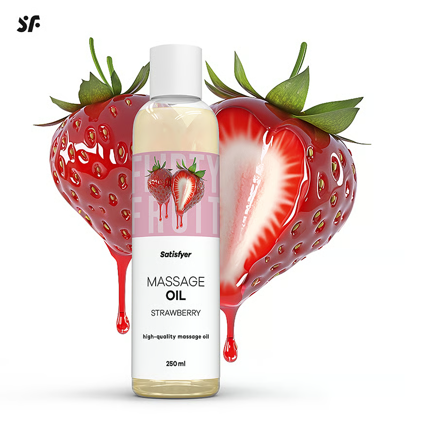 Массажное масло Satisfyer Massage Oil Strawberry 250 мл