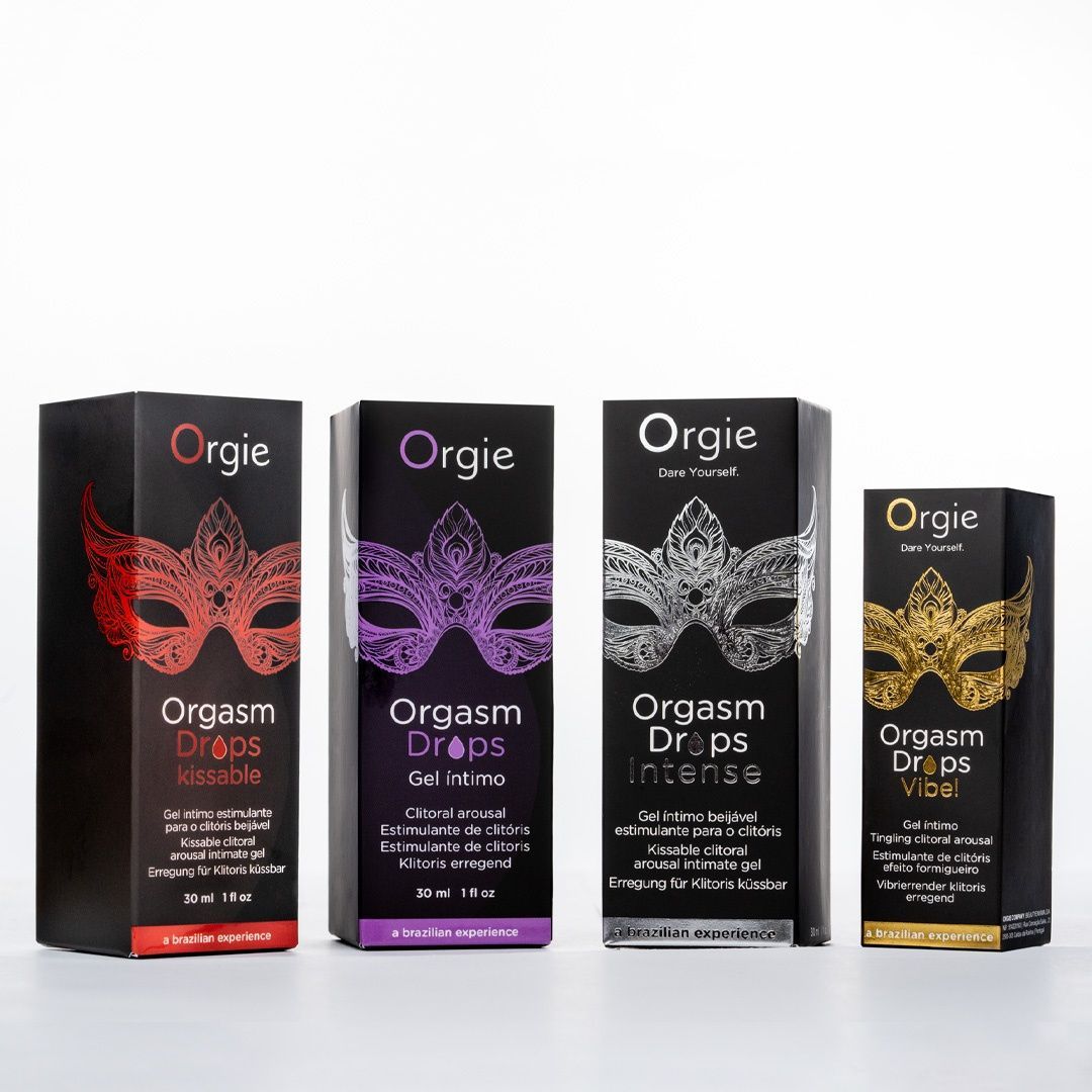 Збуджувальні краплі для клітора Orgie Orgasm Drops Intense, 30 мл, тепло-холод, смак яблука