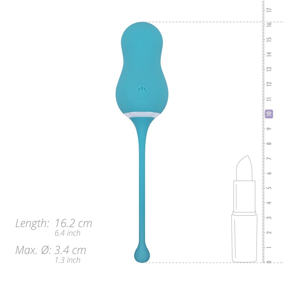 Виброяйцо Cala Azul &ndash; Elena Vibrating Egg With Remote Control, 10 режимов, пульт ДУ