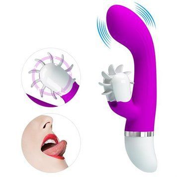 Вибратор-кролик с имитацией кунилингуса Pretty Love Sheila Rolling Vibrator Purple