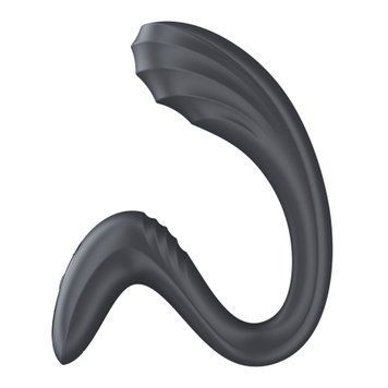 Вагінально-кліторальний вібратор Satisfyer G for Goddess 3 Dark Grey для подвійної стимуляції, гнучкий