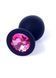 Анальна пробка Jewellery Silicone Black Plug M Pink