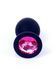 Анальна пробка Jewellery Silicone Black Plug M Pink