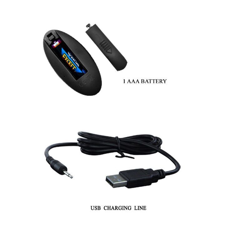 Анальная пробка Pretty Love Magic Jingers Anal Plug Black - 3,5 см