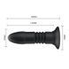Анальная пробка Pretty Love Magic Jingers Anal Plug Black - 3,5 см