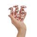 Набір анальних іграшок Rosy Gold - Metal Butt Plug Set 3 Pieces