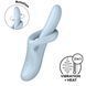 Вибратор с ротацией Satisfyer Heat Flex 4 Blue, подогрев до 39&deg;C