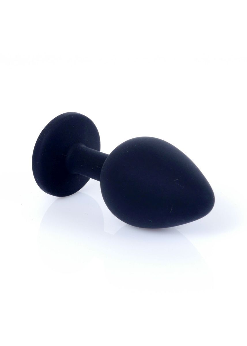 Анальна пробка Jewellery Silicone Black Plug M Pink