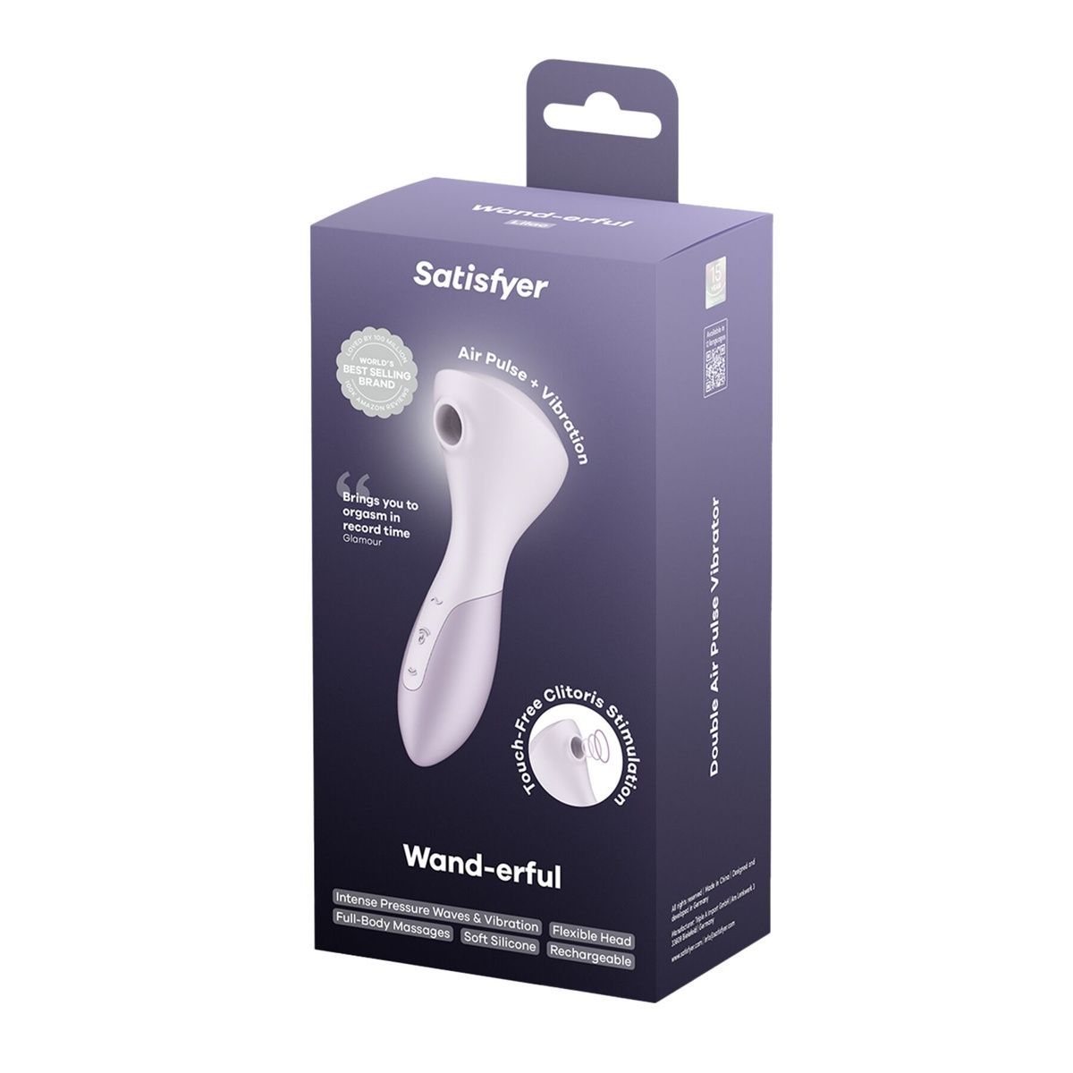 Вибромассажер Satisfyer Wand-erful с вакуумной стимуляцией клитора