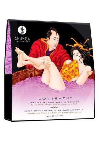 Гель для ванны Shunga LOVEBATH &ndash; Sensual Lotus 575 г, делает воду ароматным желе со SPA-эффектом