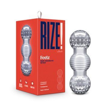 Мастурбатор Blush Rize &ndash; Feelz Masturbator &ndash; Clear, мультитекстура, эффект вакуума