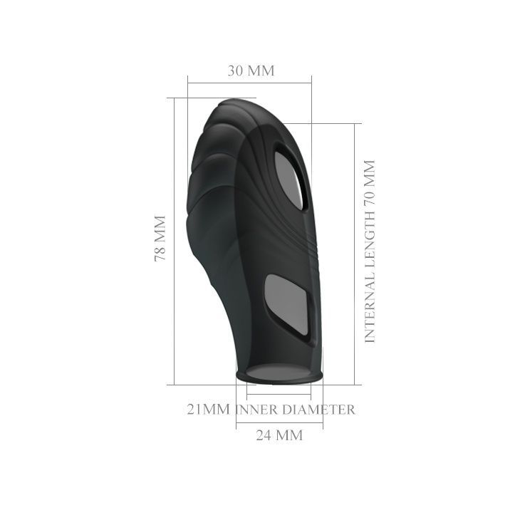 Вибратор на палец Pretty Love Lich Finger Vibrator Black