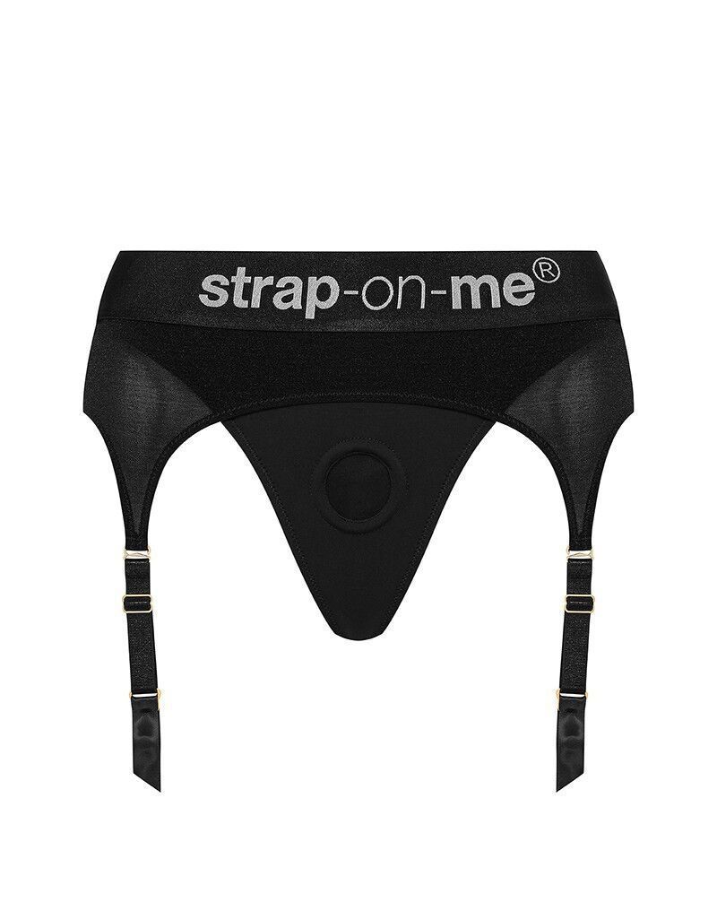 Труси для страпона з підв&rsquo;язками для панчіх Strap-On-Me REBEL HARNESS - S