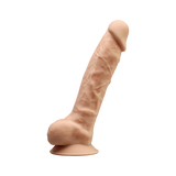 Фаллоимитатор SilexD Vetus Flesh (MODEL 1 size 8in), двухслойный, силикон+Silexpan, диаметр 4,2см