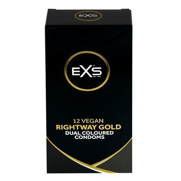 Презервативы EXS Rightway Gold Condoms, 12 шт